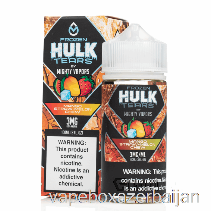 Vape Smoke Frozen Mango Straw Melon Chew - Hulk Tears - 100mL 6mg